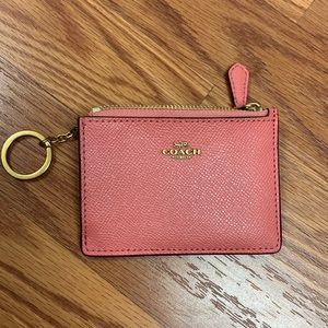 Coach card, ID holder with keychain